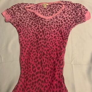 Forever 21 Pink Leopard Print Top